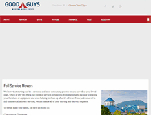 Tablet Screenshot of goodguymovers.com
